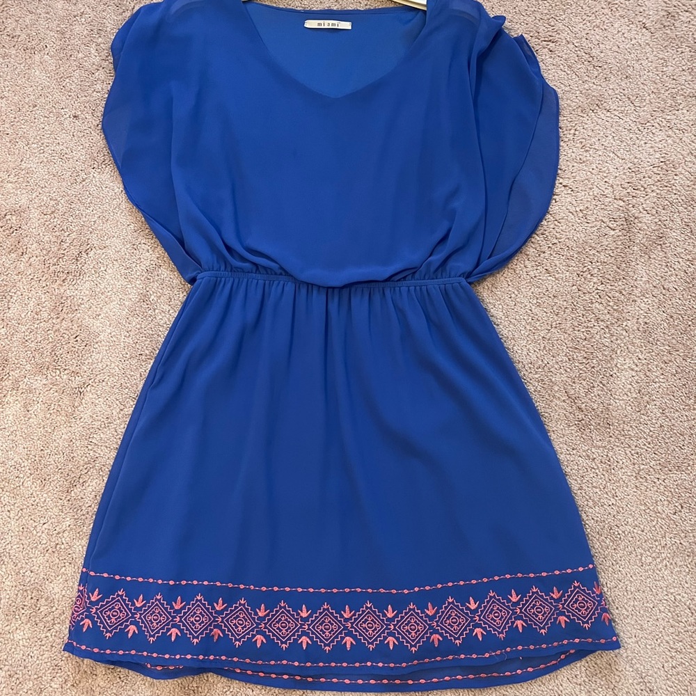 Royal blue dress